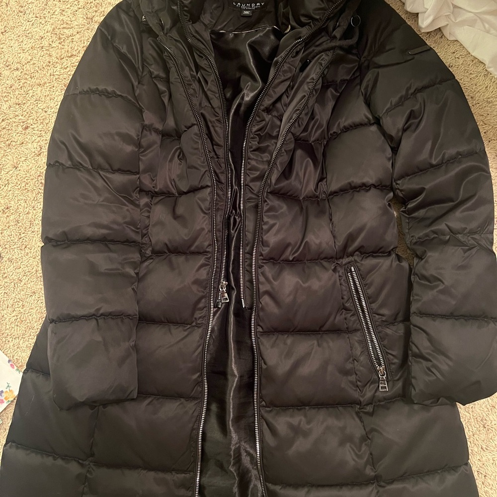 Double layer black coat